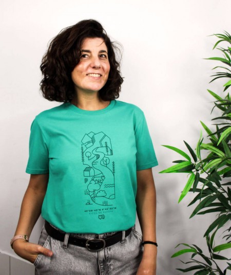 Camiseta unisex Picos de Europa verde