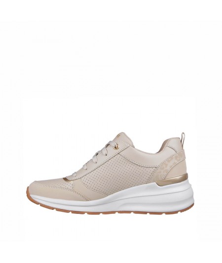 Skechers deportivo cuña BEIGE interior