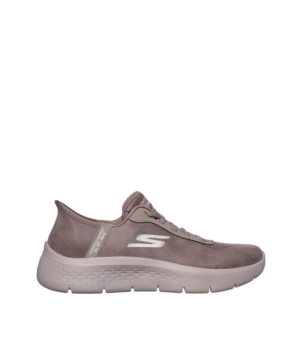 Zapatilla 124837 Skechers taupe lateral